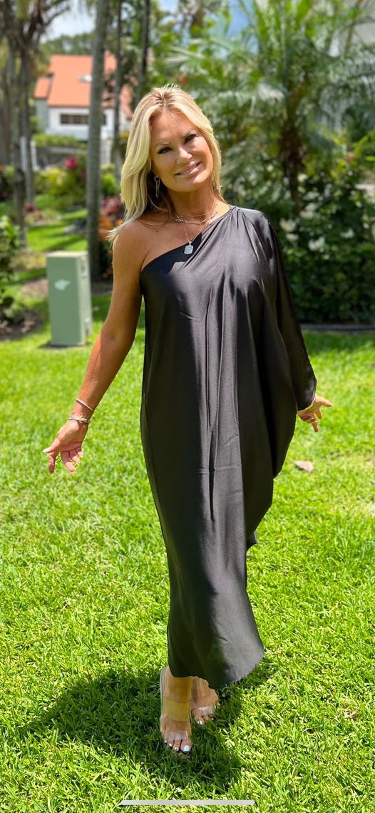 Silky Black Vita Dress