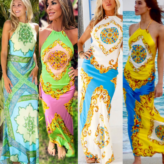 Opulence Silk Maxi Dress -  Multiple Colors