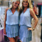 Two Tier Ruffle Dress - Solid Colors