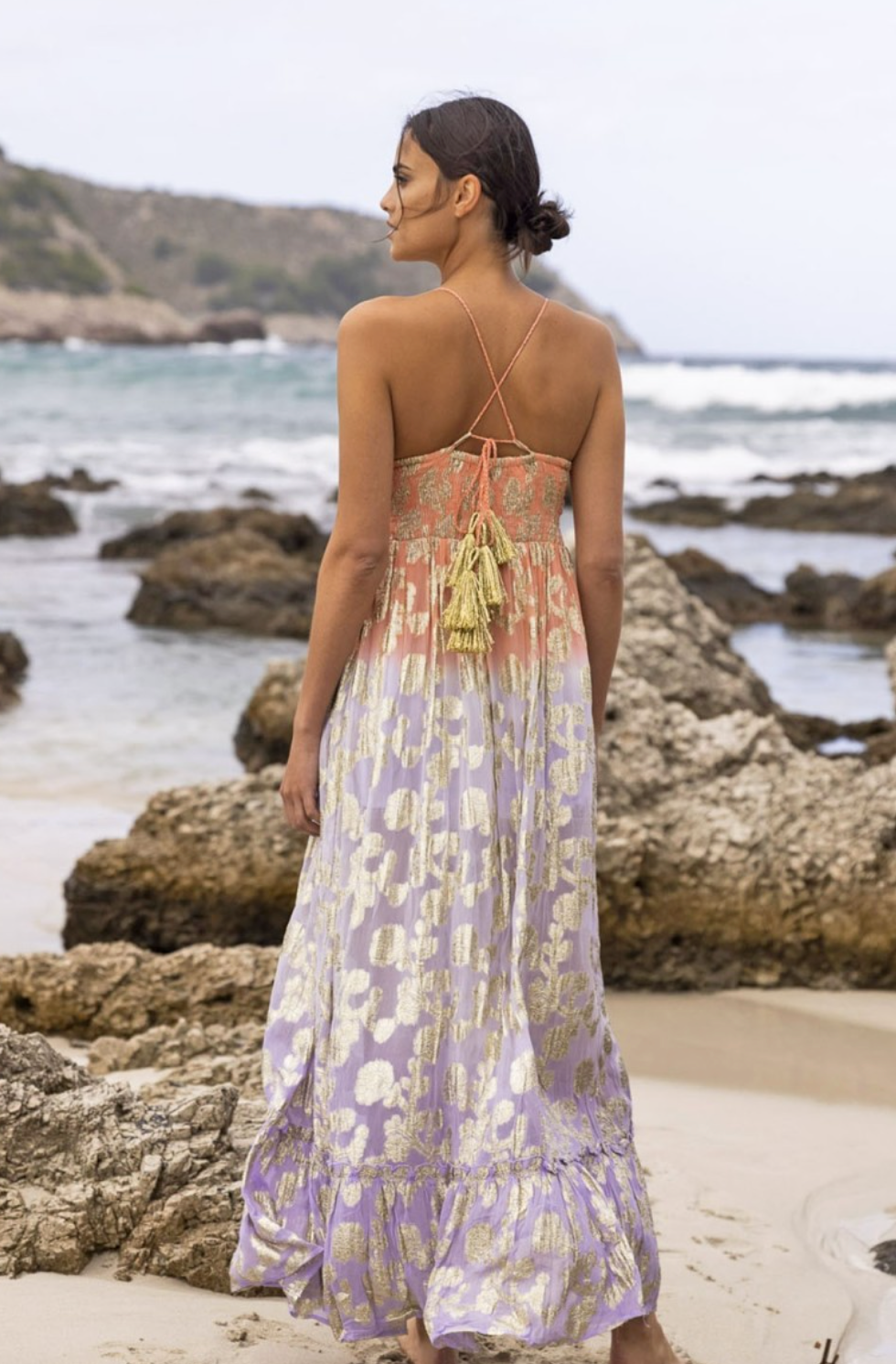 Siren Maxi Dress with Crochet Detail