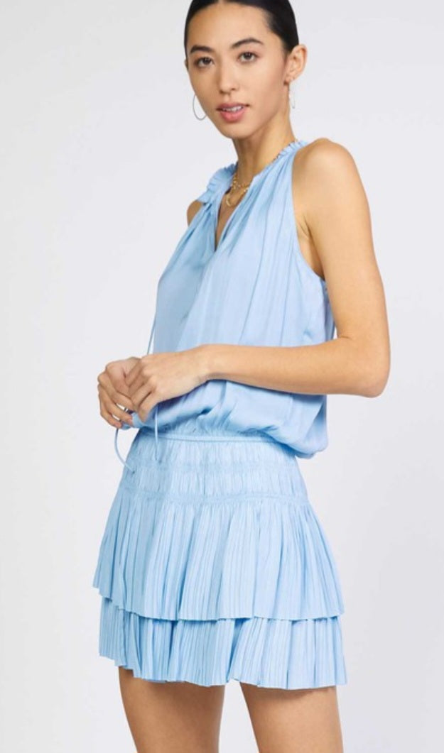 Two Tier Ruffle Dress - Solid Colors
