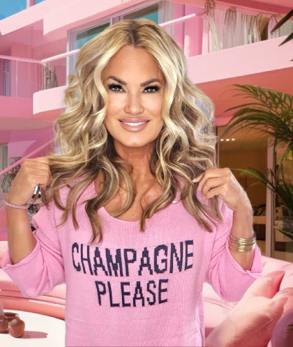 "Champagne Please" Light Knit Sweater - Multiple Colors
