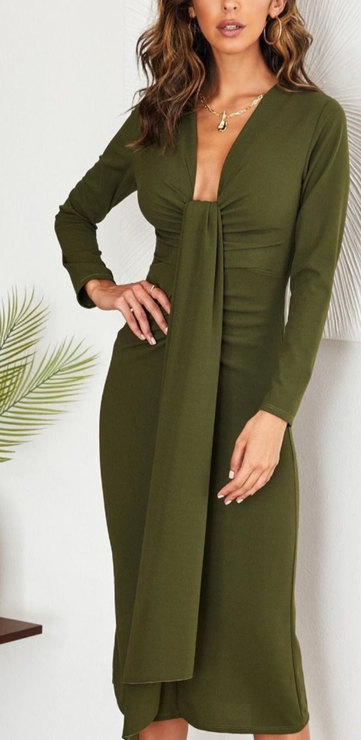 Goddess Crepe Dress