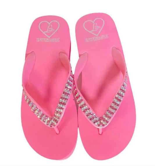 Flat Beach Sandal - Hot Pink