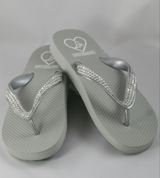 Flat Beach Sandal - Grey